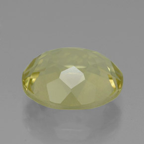 3.53캐럿 천연 레몬 쿼츠, 타원형 컷, 11.1×9.2 mm, VVS