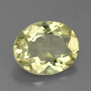 3.07캐럿 천연 레몬 쿼츠, 타원형 컷, 11.1×9.1 mm, VVS