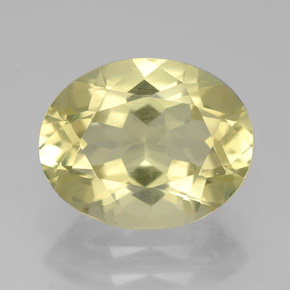2.92캐럿 천연 레몬 쿼츠, 타원형 컷, 11×8.8 mm, VVS
