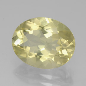 2.92캐럿 천연 레몬 쿼츠, 타원형 컷, 11×8.8 mm, VVS