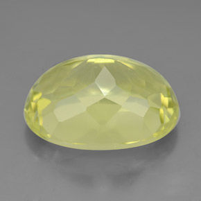 10.14캐럿 천연 레몬 쿼츠, 타원형 컷, 16.1×12.2 mm, VVS