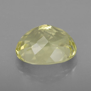 4.87캐럿 천연 레몬 쿼츠, 타원형 컷, 12×10 mm, VVS