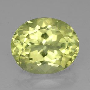 5.07캐럿 천연 레몬 쿼츠, 타원형 컷, 12.1×10.1 mm, VVS