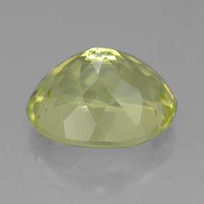 5.07캐럿 천연 레몬 쿼츠, 타원형 컷, 12.1×10.1 mm, VVS
