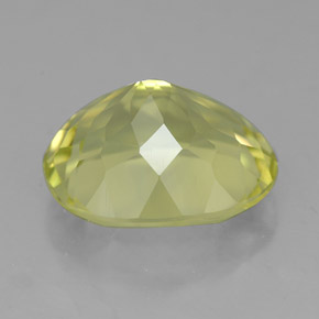 4.59캐럿 천연 레몬 쿼츠, 타원형 컷, 12.1×10.1 mm, VVS