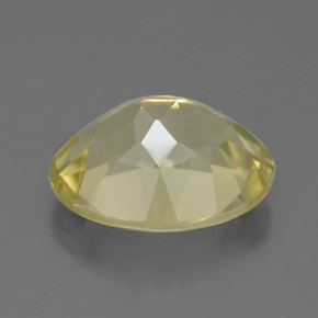 3.26캐럿 천연 레몬 쿼츠, 타원형 컷, 11.2×9.1 mm, VS