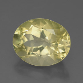 3.42캐럿 천연 레몬 쿼츠, 타원형 컷, 10.9×8.8 mm, VVS
