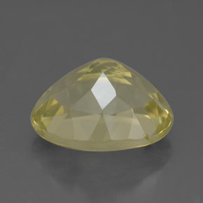 3.42캐럿 천연 레몬 쿼츠, 타원형 컷, 10.9×8.8 mm, VVS