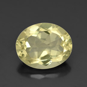 3.16캐럿 천연 레몬 쿼츠, 타원형 컷, 11×9.1 mm, VVS-VS