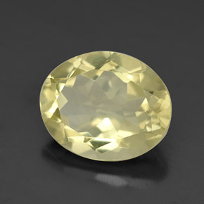 3.16캐럿 천연 레몬 쿼츠, 타원형 컷, 11×9.1 mm, VVS-VS