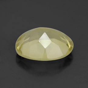 3.16캐럿 천연 레몬 쿼츠, 타원형 컷, 11×9.1 mm, VVS-VS