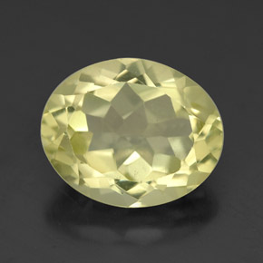 3.31캐럿 천연 레몬 쿼츠, 타원형 컷, 11.1×9.1 mm, VVS-VS