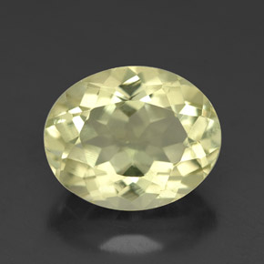 3.95캐럿 천연 레몬 쿼츠, 타원형 컷, 11.2×9.1 mm, VS