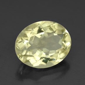 3.95캐럿 천연 레몬 쿼츠, 타원형 컷, 11.2×9.1 mm, VS
