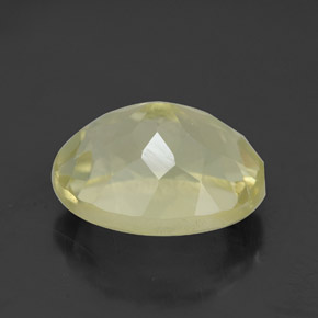3.95캐럿 천연 레몬 쿼츠, 타원형 컷, 11.2×9.1 mm, VS