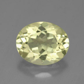 3.91캐럿 천연 레몬 쿼츠, 타원형 컷, 11.3×9.2 mm, VVS