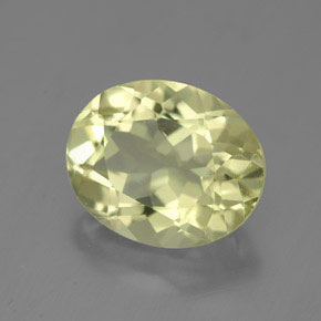 3.91캐럿 천연 레몬 쿼츠, 타원형 컷, 11.3×9.2 mm, VVS
