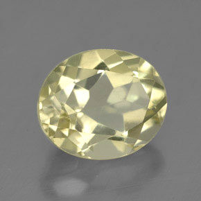 4.22캐럿 천연 레몬 쿼츠, 타원형 컷, 11.3×9.4 mm, VVS