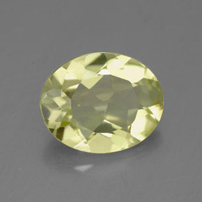 3.26캐럿 천연 레몬 쿼츠, 타원형 컷, 11.3×9.1 mm, VVS