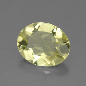 3.26캐럿 천연 레몬 쿼츠, 타원형 컷, 11.3×9.1 mm, VVS