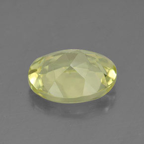 3.26캐럿 천연 레몬 쿼츠, 타원형 컷, 11.3×9.1 mm, VVS