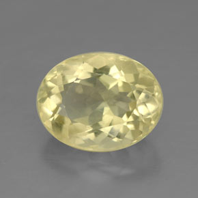 4.25캐럿 천연 레몬 쿼츠, 타원형 컷, 11.9×9.3 mm, VVS-VS