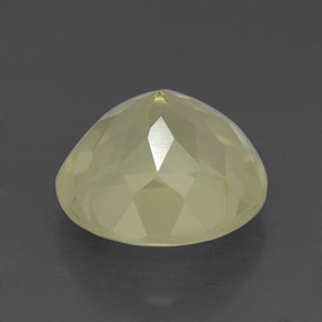 4.38캐럿 천연 레몬 쿼츠, 라운드 컷, 10.70 mm, VVS-VS