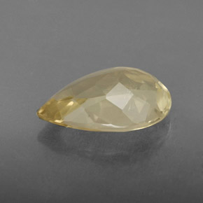 2.62캐럿 천연 레몬 쿼츠, 배 모양, 12.2×8.4 mm, VVS-VS