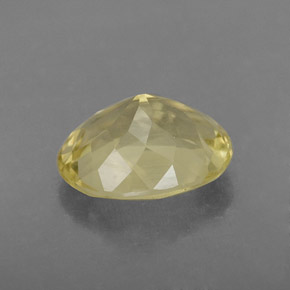 3.12캐럿 천연 라이트 옐로우 쿼츠, 타원형 컷, 11×8.8 mm, VVS