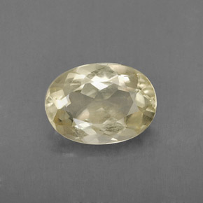 1.69캐럿 천연 레몬 쿼츠, 타원형 컷, 9.4×6.9 mm, VVS