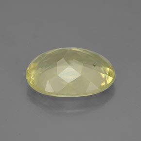 5.04캐럿 천연 레몬 쿼츠, 타원형 컷, 13.6×10.3 mm, VS-SI