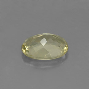1.45캐럿 천연 레몬 쿼츠, 타원형 컷, 9.1×6.7 mm, VVS-VS