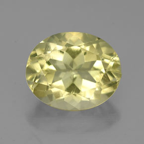 3.59캐럿 천연 레몬 쿼츠, 타원형 컷, 10.8×9.1 mm, VVS-VS