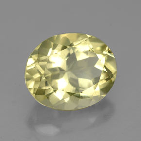 3.59캐럿 천연 레몬 쿼츠, 타원형 컷, 10.8×9.1 mm, VVS-VS