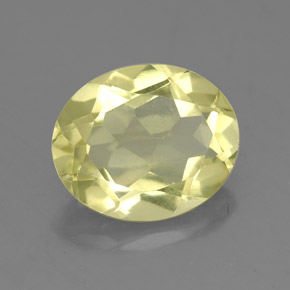 3.08캐럿 천연 레몬 쿼츠, 타원형 컷, 11×9.1 mm, VS