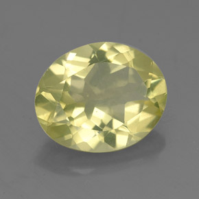 3.10캐럿 천연 레몬 쿼츠, 타원형 컷, 11.2×9.2 mm, VVS-VS