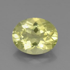 2.99캐럿 천연 레몬 쿼츠, 타원형 컷, 11×8.8 mm, VS