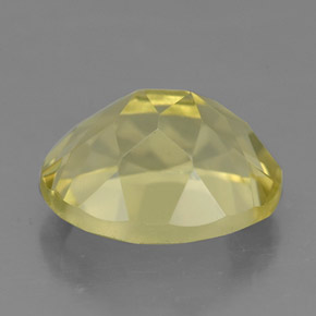 3.82캐럿 천연 레몬 쿼츠, 타원형 컷, 11.3×9.1 mm, VS