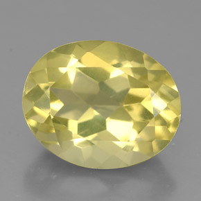 3.62캐럿 천연 레몬 쿼츠, 타원형 컷, 11.2×9.1 mm, VS