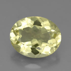 3.74캐럿 천연 레몬 쿼츠, 타원형 컷, 11.3×9.1 mm, VVS-VS