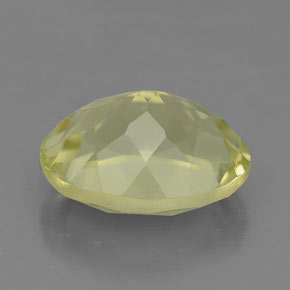 3.74캐럿 천연 레몬 쿼츠, 타원형 컷, 11.3×9.1 mm, VVS-VS