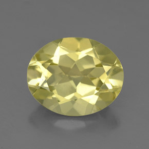 2.87캐럿 천연 레몬 쿼츠, 타원형 컷, 10.7×8.7 mm, VS