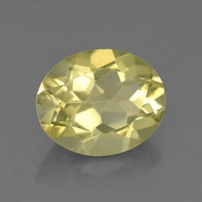 2.87캐럿 천연 레몬 쿼츠, 타원형 컷, 10.7×8.7 mm, VS