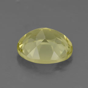3.28캐럿 천연 레몬 쿼츠, 타원형 컷, 10.9×9.1 mm, VS