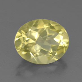 3.65캐럿 천연 레몬 쿼츠, 타원형 컷, 11.1×9.1 mm, VVS-VS