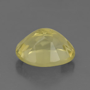 3.65캐럿 천연 레몬 쿼츠, 타원형 컷, 11.1×9.1 mm, VVS-VS