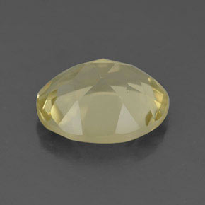 3.38캐럿 천연 레몬 쿼츠, 타원형 컷, 11.3×9.2 mm, VVS-VS