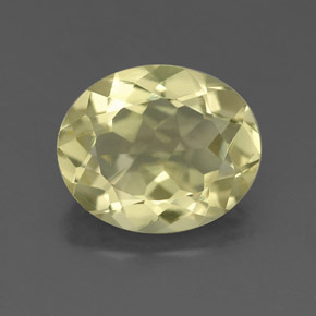2.89캐럿 천연 레몬 쿼츠, 타원형 컷, 11×9.1 mm, VS