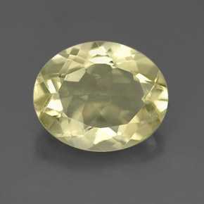 3.28캐럿 천연 레몬 쿼츠, 타원형 컷, 11.2×9.2 mm, VS