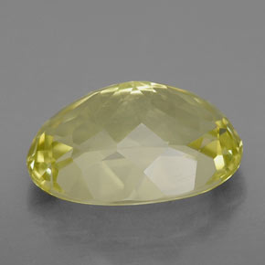 9.45캐럿 천연 레몬 쿼츠, 타원형 컷, 16.2×12.1 mm, VVS-VS